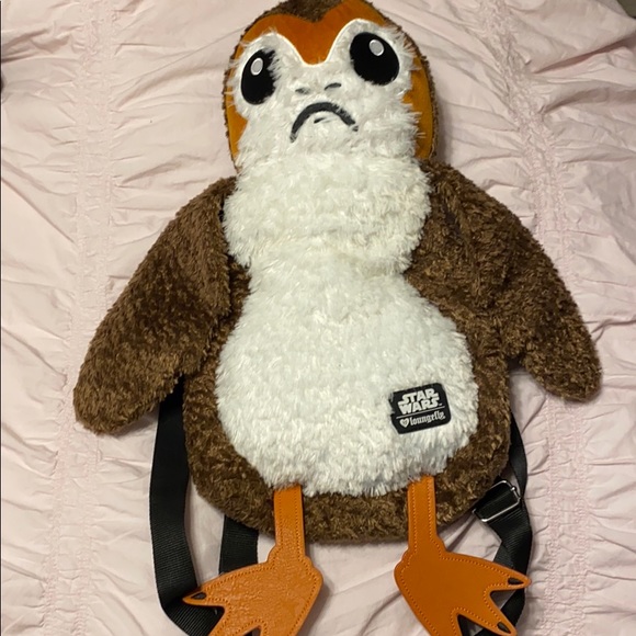 Star Wars Porg Backpack - Brown, White, Orange - Picture 2 of 5